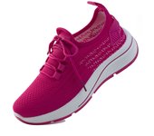 Zapatillas de moda para mujer Flyweave Mesh transpirable Suela suave y cómoda Zapatos casuales al aire libre