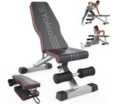 Pesas Ajustable Utilidad Plegable,de Entrenamiento de Cuerpo Completo Inclinación Decline Levantamiento Plano, Press, para Ejercicios de Gimnasio en casa