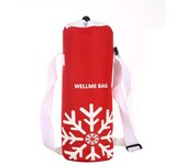 Funda de botella de agua con aislamiento de tela Oxford, calentador de botella de agua portátil impermeable con correa, bolsa de viaje para deportes al aire libre