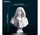 1Piece Nordic Sculpture Greek Mythology Plaster Statue David Resin Figure Portraits Bust Mini Gypsum Drawing Practice Crafts