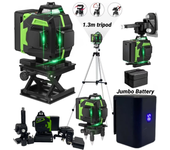 Nivel a Laser 16 Lines Profesional Level Meter Green 16 Line 4D Self-leveling 360 Autonivelant Laser Level Bring Tripod