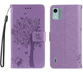 Carcasa De Teléfono Con Solapa Magnética De Color Sólido Para La Ranura De La Tarjeta Nokia C12 G22 C 12 G 22