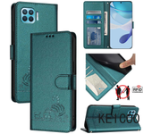 For Oppo F17 A54 A73 A74 A93 Reno4 F Lite Pro 2020 4G 5G Soporte Card Slot Shell Anti - Drop Wallet Clip Shell