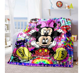 Cartoon Anime   Mouse, , Minnie Love Blanket Adult Bedroom Family Blanket Children's Gift