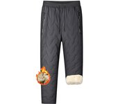 Pantalones de vellón de cordero, pantalones casuales de cintura elástica gruesa de vellón de otoño e invierno para hombre