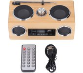 Retro Bluetooth Speaker Stero Wireless Bluetooth 5.0 AM FM Radio Small Vintage Bluetooth Speaker for Party Travel Office