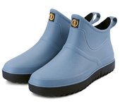 Zapatos De Lluvia Zapatos De Goma De Los Hombres De Gama Baja Botas De Lluvia Tubo Corto Invierno Fondo Grueso Cocina Pesca Impermeable Antideslizante Zapatos De Trabajo Zapatos De Agua Masculina