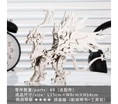 3D three-dimensional puzzle, mountain and sea monks, metal assembly model magical beast of the mountain, cool DIY