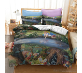 Cute  & Minnie Mouse Love Child Duvet Cover Set HD Comforter Cover Bedclothes for Kids Bedding Sets Bedroom Decor