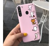 For Samsung Galaxy A21s A21 Case 6.5 inch Milk Cow Ins Style Soft Silicoen Back Cover Samsung A21s SM-A217F A 21s Coque Fundas