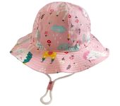 Panama Summer Sun Fisherman's Cap Kids Cotton Cube Hat for Babies