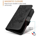Carcasa de teléfono móvil de soporte multifuncional de color sólido para la carcasa de teléfono móvil de la tarjeta solapa estam