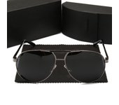 Nuevas gafas de sol para hombre, gafas de sol polarizadas anti-ultravioleta con marco grande de moda, conducción, pesca, conducción
