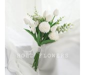 Ramas Plantas Artificiales en Ramas Artificiales Decorativas Tallos Verdes Artificiales Ramos Flores Artificiales Blancos para Bodas, Arreglos Florales, Centros de Mesa (Verde)