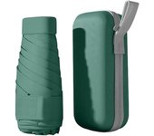 Mini Paraguas con Estuche, Paraguas de Viaje Paraguas Plegable Portátil Ligero a prueba de viento para Mujeres, Hombres y Niños