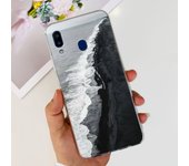 For Samsung Galaxy A20s Samsung A20 A30 Back Cover Phone Case Transparent Soft TPU Silicone Coque Women Fashion Flower Butterfly
