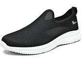 2025 zapatos informales de verano para hombre, zapatos deportivos antideslizantes transpirables de malla para exteriores, mocasines sin cordones para hombre, talla 35-46