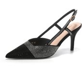 2024 new style women's shoes/sandals/high heels/stilettos/pointed toes/spring/summer/autumn/winter/banquet/wedding/work/leather/Black