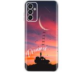 For Samsung M13 4G Case 6.6" SM-M135F Flowers Rose Transparent Phone Case Back Cover Soft Cover For Samsung Galaxy M13 M 13 Capa