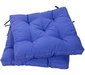 Pack 6 Cojines para Silla, 40x40x5 CM, Efecto Tridimensional, Relleno de 100% Poliéster, Ideal para Comedor, Terraza, Salón y Restaurante, Color Raya Gris, Fabricado en España
