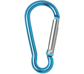 5/10/50/ 100 Uds mosquetón llavero Clip para acampar al aire libre llavero de aluminio gancho a presión botella de agua hebilla Kit para escalada senderismo