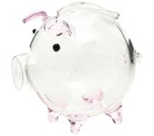 Cartoon Piggy Money Bank Multi-purpose Lightweight Coins Saving Box Visible Handmade Golden Beans Container Home Decor