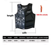SWROW Life Vest Adults Surf Vest Motorboats Kayak Wakeboard Water Jacket Sports Fishing Swimming Drifting Rescue Life Jacket