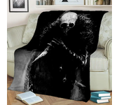 Gothic Horror Skull Ghost Cartoon  Blanket,Soft Throw Blanket for Home Bedroom Bed Sofa Picnic Travel Office Cover Blanket Kids