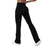 Female Trousers Sports Skinny Solid Women's Flare Pants Clothing Nylon Original Autumn Cotton Trends 2025 Outfits