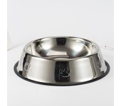 Alimentador de agua de acero inoxidable, soporte de comida para mascotas, plato de agua, cuenco para perros
