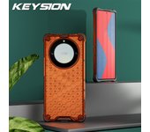 KEYSION Shockproof Armor Case for HONOR X9b X9A X50 Silicone+PC Transparent Honeycomb Phone Cover for HuaweiHonor Magic 6 5 Lite