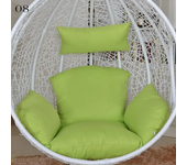 Hanging Swing Egg Chair Cushion Cover Patio Large Round Papasan Pad Detachable Garden Lounger Cushion Cover  (No Filling)