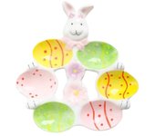 Reusable Cute Egg Tray Ceramic Cartoon Egg Holder Chick Design Home Decor Egg Storage Compartments Egg Tool