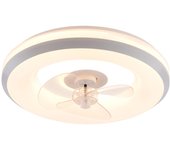 18.5" Ceiling Fan 3 Retractable Blade +Light LED Lamp Dimmable Chandelier Light
