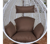 Hanging Swing Egg Chair Cushion Cover Patio Large Round Papasan Pad Detachable Garden Lounger Cushion Cover  (No Filling)