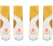 16Pcs Chair Covers Cat Paw Chair Covers Chair Leg Covers Cute Cat Foot Shaped Furniture Feet Covers Chair Leg Floor Protectors