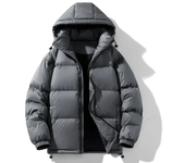 Winter hooded men's coat, warm down jacket, casual winter men's thick winter jacket