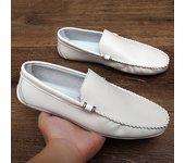 2023 Men Breathable Genuine Leather Loafers Trend Lazy Loafers Slip onltalian Designer Moccasins Men Loafers Summer Casua Shoes