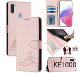 Para Samsung Galaxy A04 A04s A11 A12 M12 A13 M13 4G 5G EU Solapa Anti - Caída Carcasa De Billetera Con Ranura De Tarjeta
