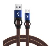 VAORLO Quality Nylon Charge Cable 5A Fast Charging For Type-C USB Micro IOS Charging Cable Super Charger 1M Data Transmission