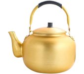 Gold plated aluminum handle large capacity teapot, outdoor camping gas stove, coffee pot, water, 6L picnic villa