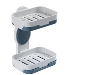 Soap Dish for Shower, Bar Soap Holder Double Layer for Bathroom