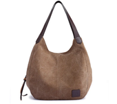 Bolso de mano de lona para mujer, bolsa de mano moderna de alta calidad para chica