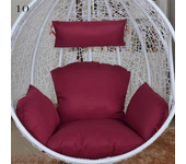 Hanging Swing Egg Chair Cushion Cover Patio Large Round Papasan Pad Detachable Garden Lounger Cushion Cover  (No Filling)