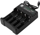 Rechargeable 4-Slot Battery Charger Li-Ion Usb Smart Fast Charger For 18350 18500 18650 Li-Ion Battery