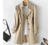 Trench coat woman Chunqiu 30-40-50-year-old small children's Korean version of large long-sleeved coat