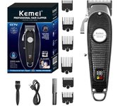 keme K52S barber shop professional hair clipper for men rechargeable beard hair trimmer electric hair cutter machine LCD display