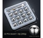 304 Stainless Steel Ice Cubes Hot Sale Food Grade 25mm Metal Ice Ball Reusable Sphere Round Ice Hockey Puck Home Supplies