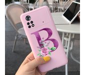 For Xiaomi Poco X4 Pro 5G Case Soft Letters Alphabet Painted Phone Cover For Xiaomi Poco M4 Pro 4G Funda PocoX4 M4 Pro 2022 Capa
