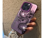 Dragon Totem Anti-drop Armour Case For iPhone 16 Max 15 14 13 12 11 Pro XR XS 7 8 Plus Lens protect plating Cover New